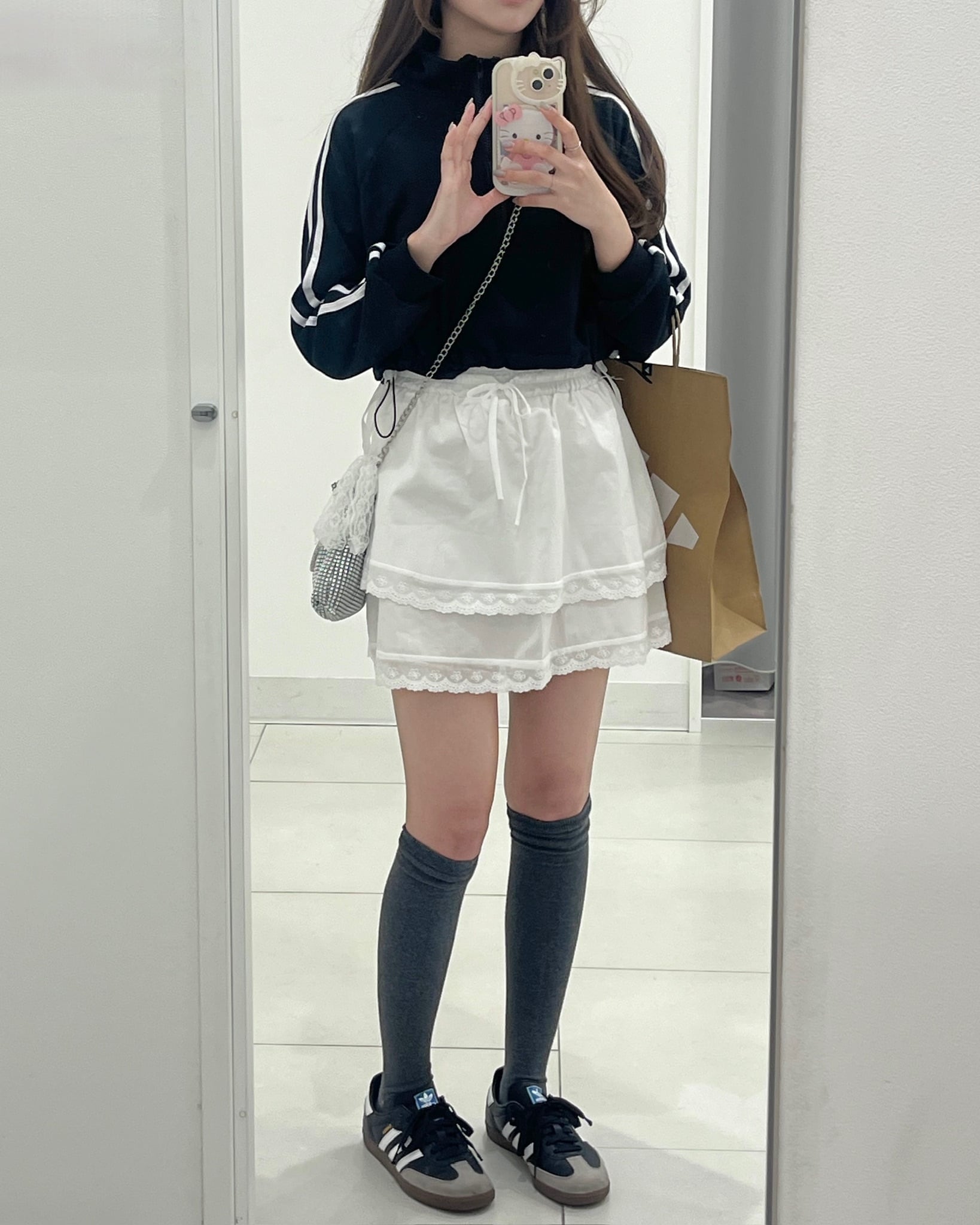 more than cutie pie】cotton lace mini skirt(LAST1) | feellie