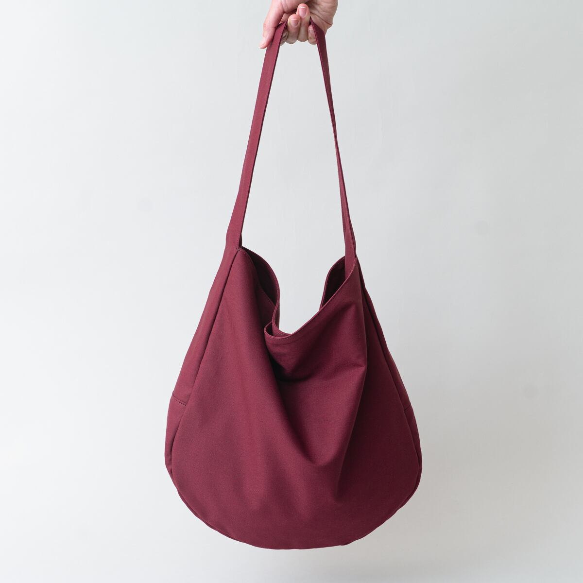 Cotton Hobo bag ボルドー | Fuku