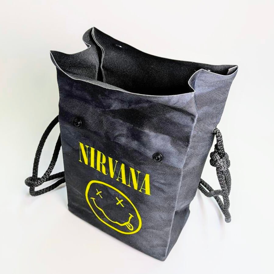 ♧【 Nirvana（ ニルヴァーナ ）】ロープショルダーバッグ＊パッケージ風〚アメリカン雑貨 アメトイ〛