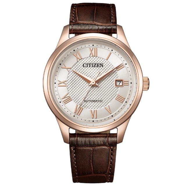 CITIZEN COLLECTION シチズンコレクション 機械式時計 自動巻き 手巻き シースルーバック 牛革 メンズ腕時計 NJ0252-05A