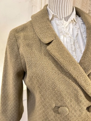 60's vintage wool jacket skirt set up