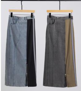 g2509801　デニム X カットサイドラインsk