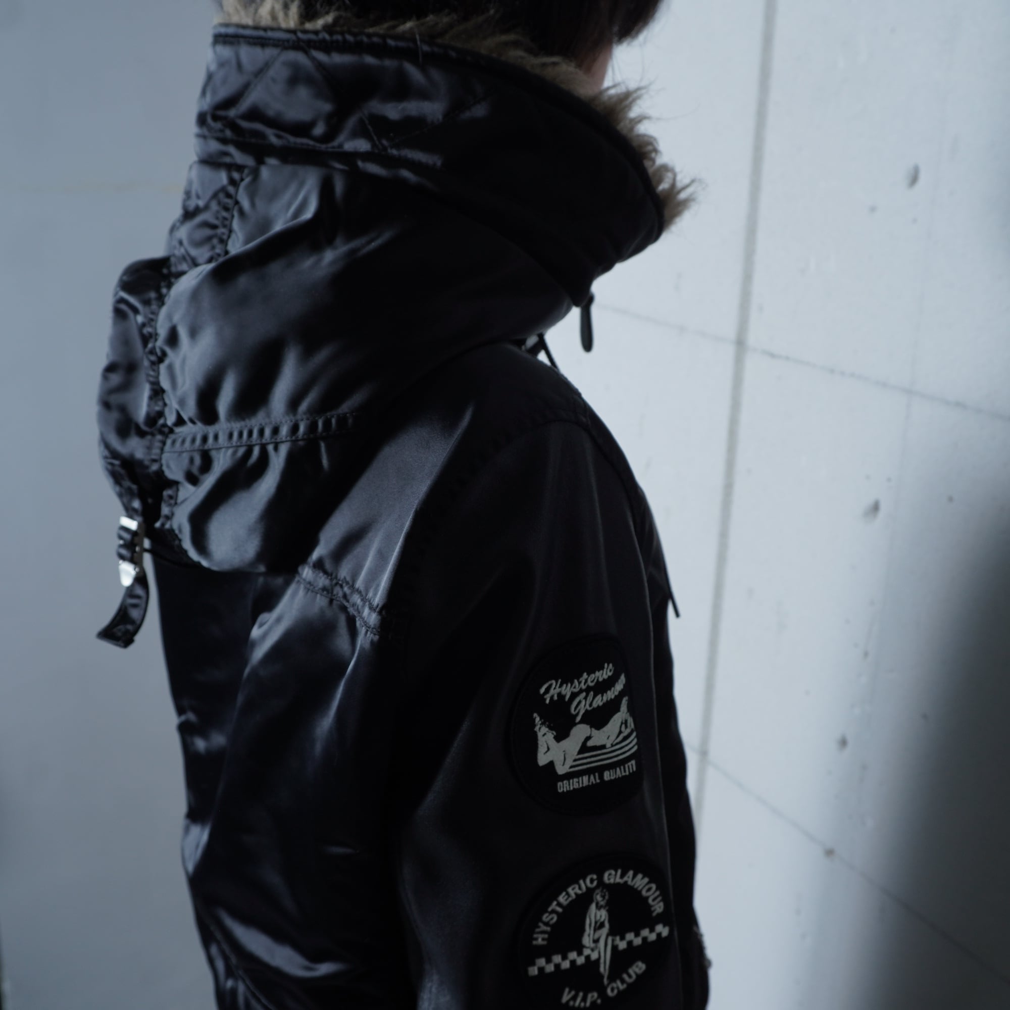 ヒステリックグラマー　 モッズコート　ダウンジャケット　プリマロフト HYSTERIC GLAMOUR】ヒステリックグラマー Y2K プリマロフトラムレザー