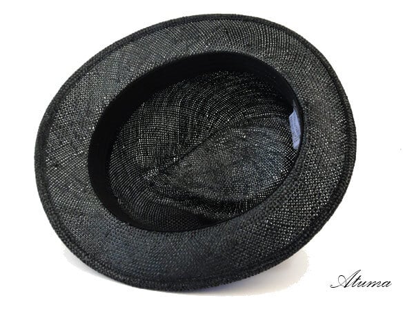 edo Hat / ケンマ草ハット （ブラック） | 帽子屋アトゥマ-BASE