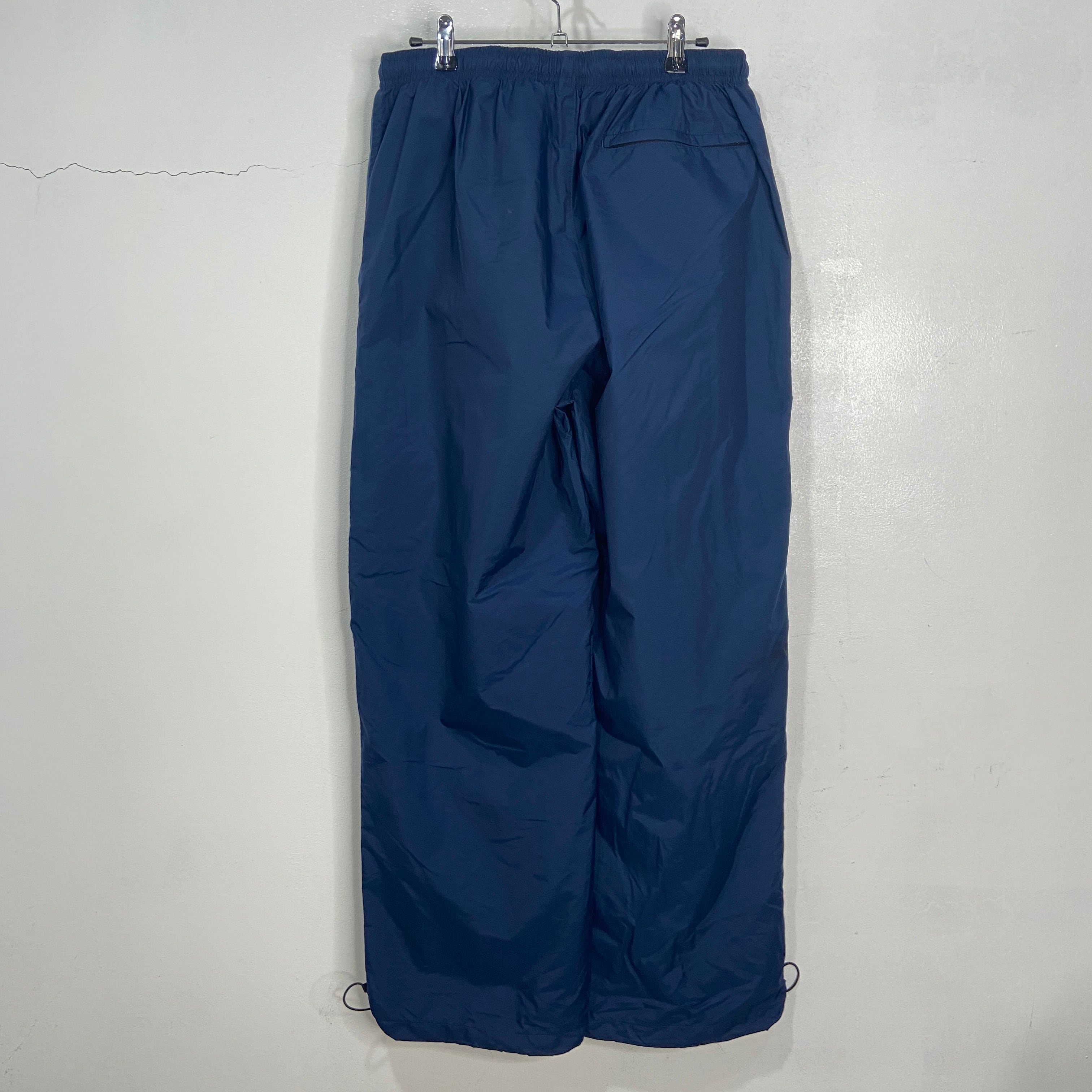 00s OLD NIKE NAVY NYLON BAGGY TECH PANTS