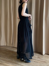 MADE IN ITALY black sheer dress-5138-7