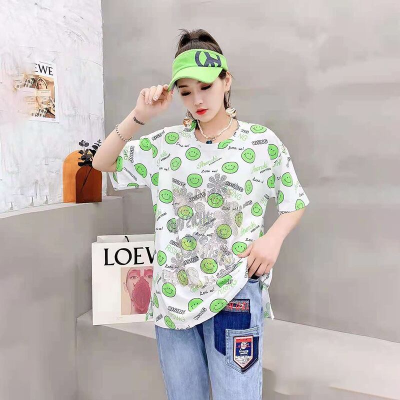 Tシャツ サマースタイルトップス 大きめサイズ 夏物 ミックスインファッション64595720016