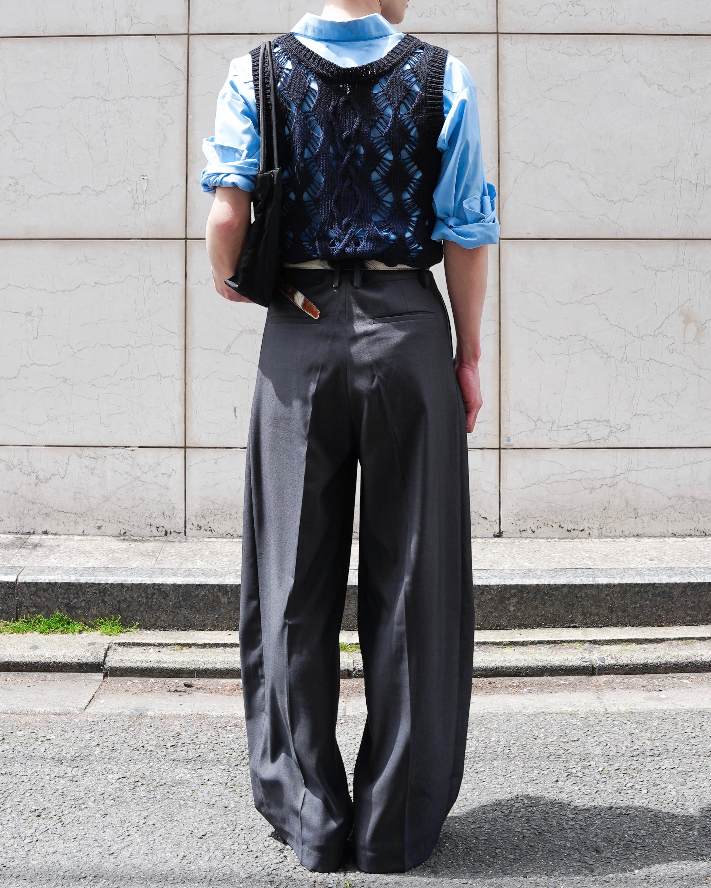 Hype】two tuck wide trousers | hypeofficial
