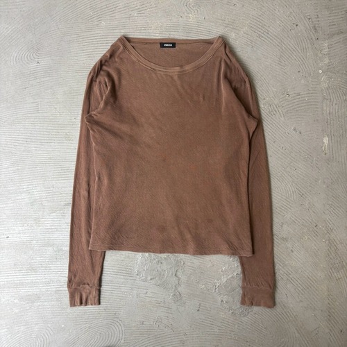 ZUCCa / Wide neck long sleeve T-shirt