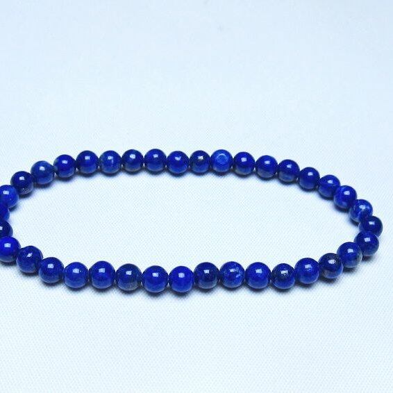 ラピスラズリ ブレスレット 5mm 一点物 メール便可 [M便 1/10] 111-48399