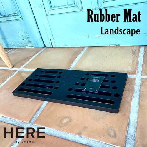 Rubber Mat Landscape ラバー マット ランドスケープ 屋外用 玄関マット ゴム ドアマット コンパクト 泥落とし HEAR DETAIL