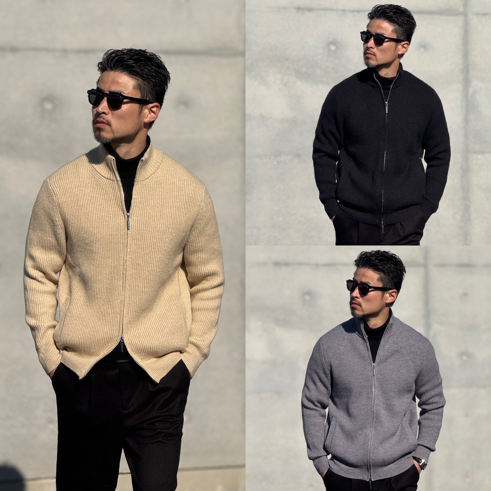 ジップセーター