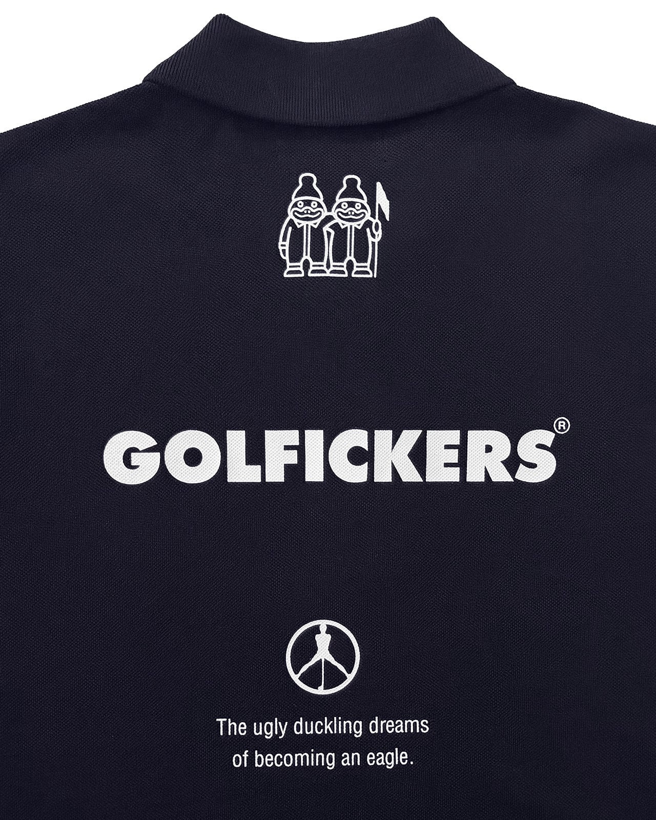 HOLE 666] 鹿の子ポロシャツ -Navy- ☆予約商品 | Golfickers