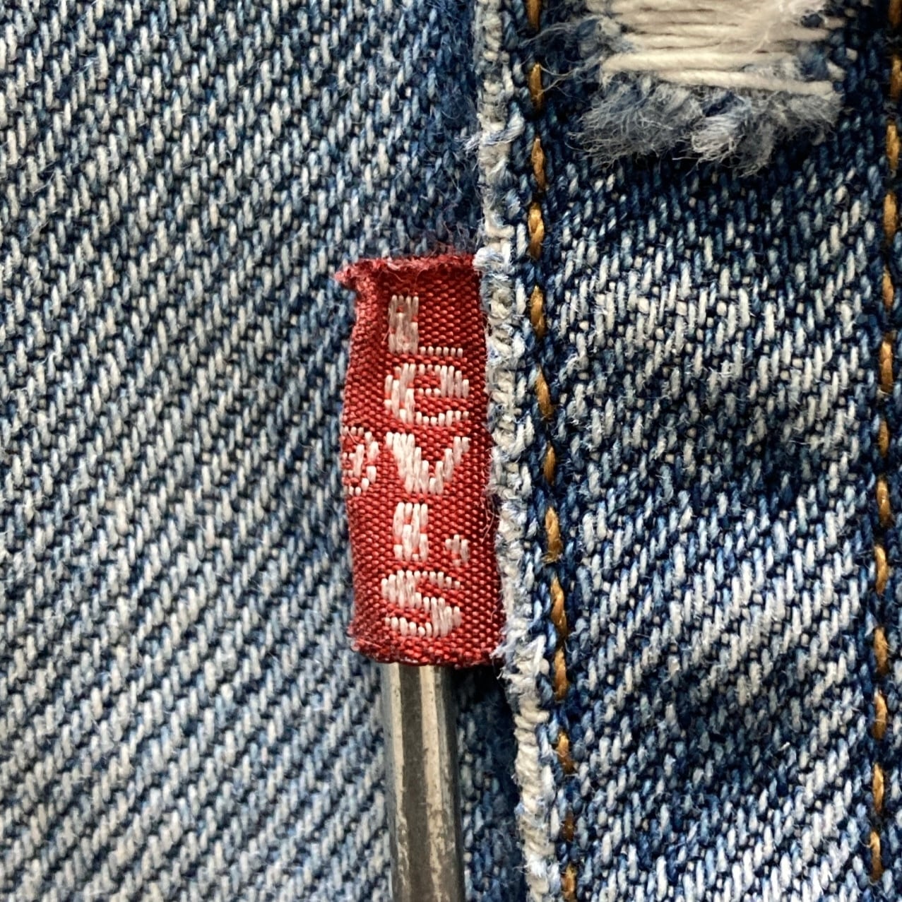 W34 L32】90's US.Levis 501 リーバイス サンベニート工場(553) ボタン