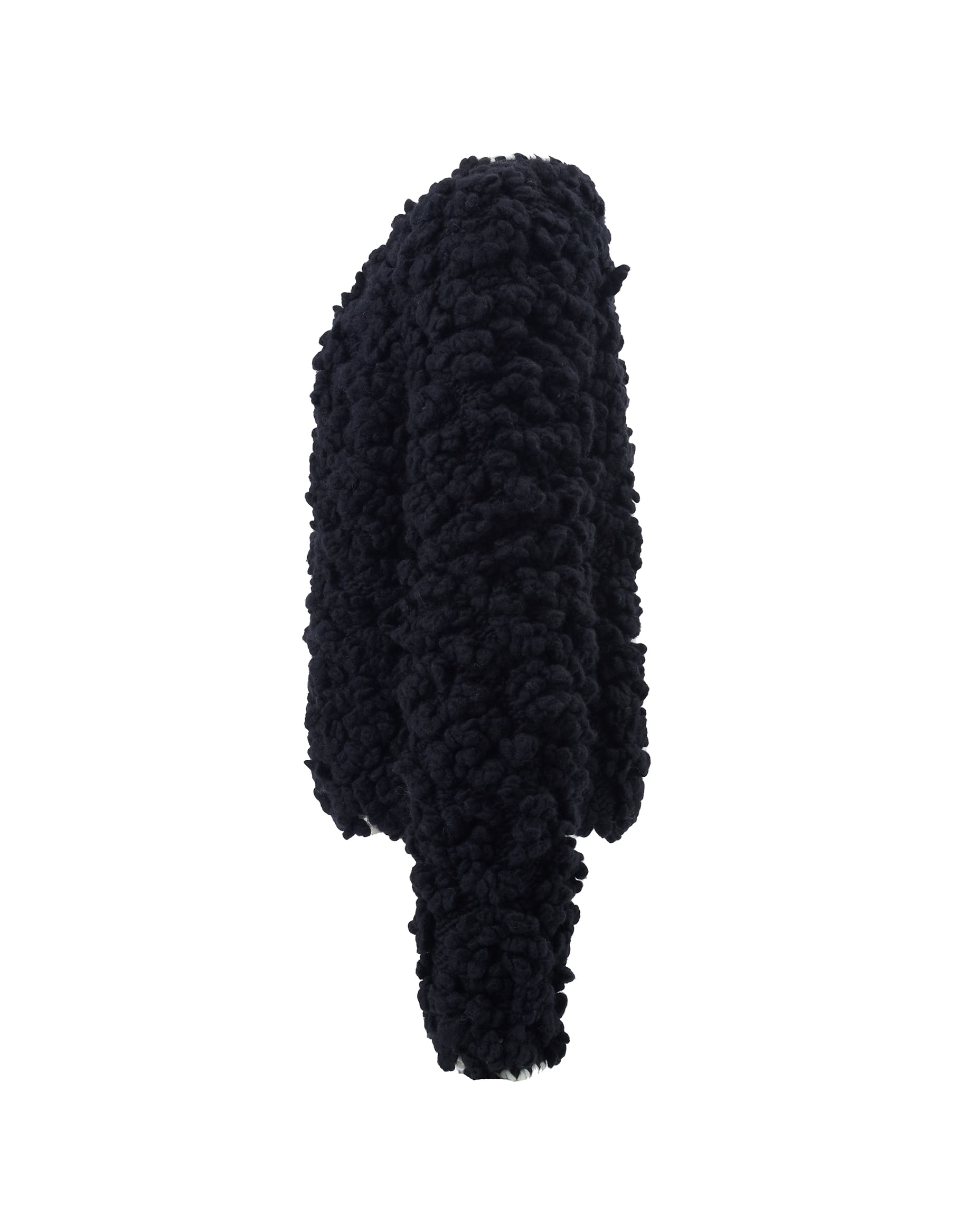 マシュマロニットカーディガン Teddy ブラック | Cygne