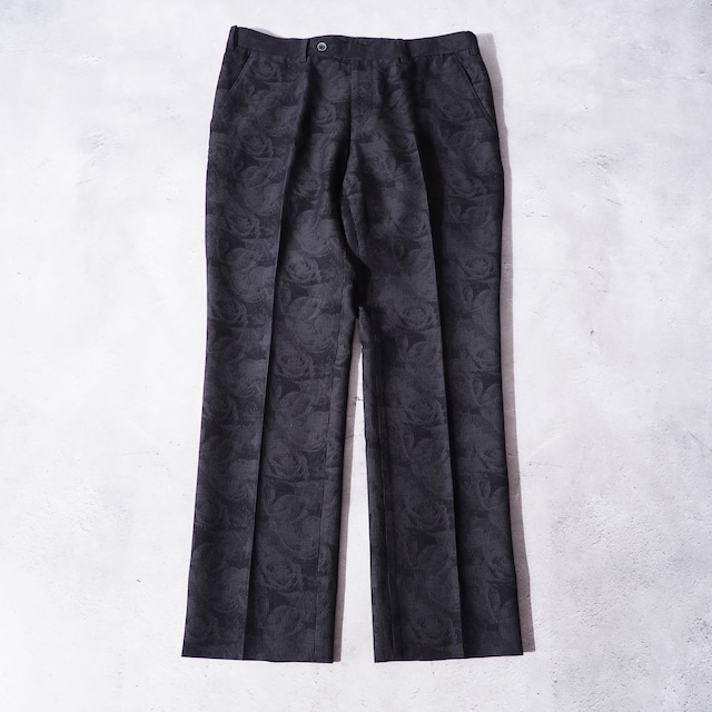 ” INTERMEZZO ” Rose flower printed Beautiful silhouette slacks pants