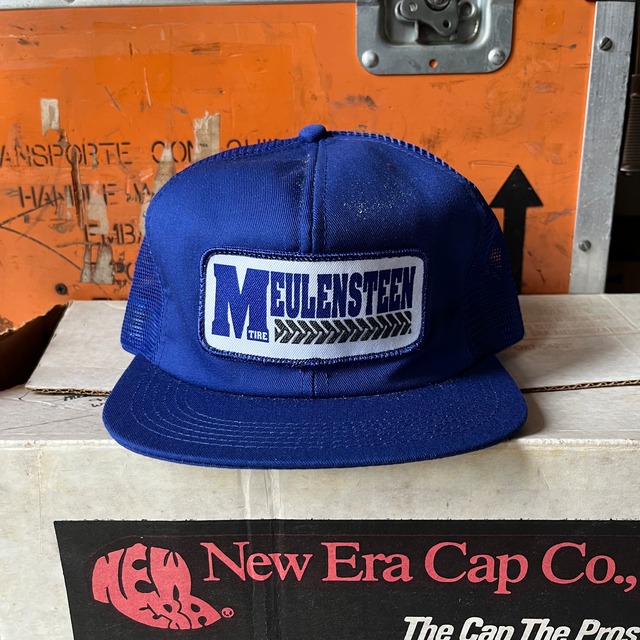 1970's Deadstock "K-Products" Mesh Trucker Hat /Yellow/ Century 21