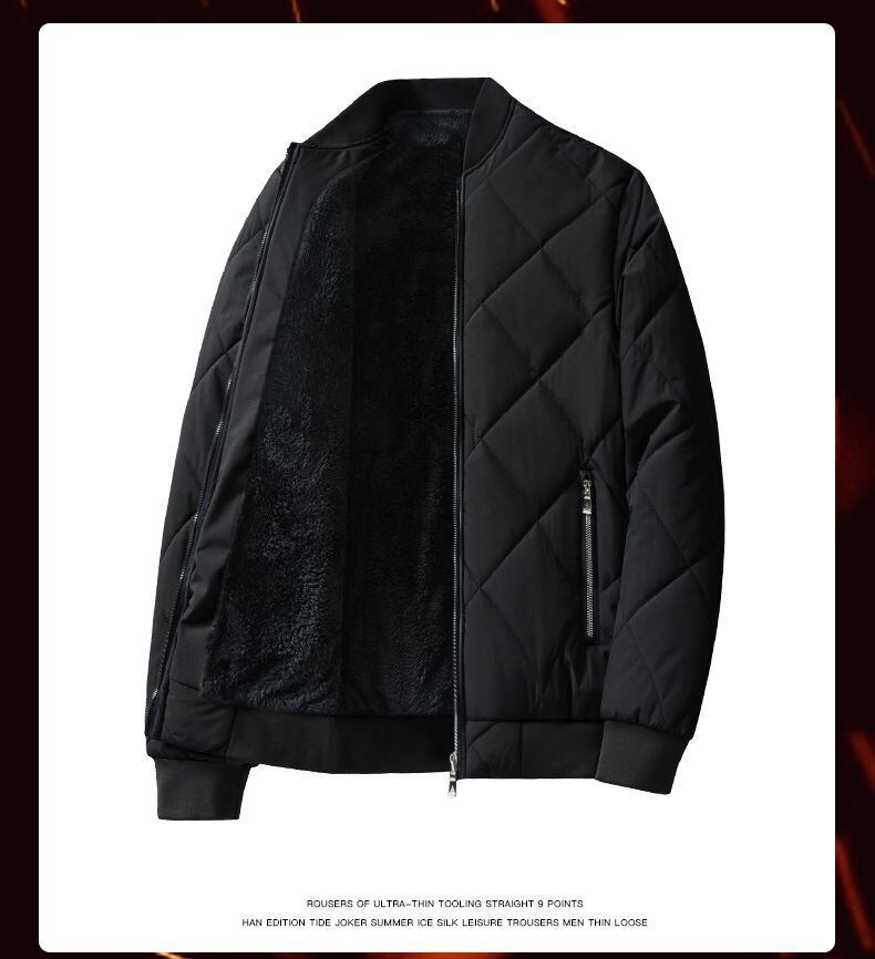 【予約販売】アウター メンズ 無地 キルティング ショート丈 裏起毛 ブラック ネイビー ホワイト M/L/XL/2XL/3XL/4XL/5XL