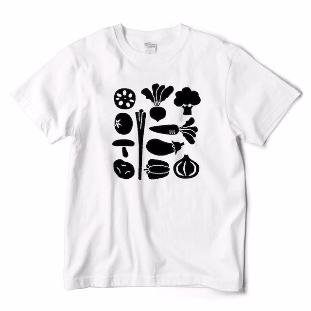 LACICO 野菜Tシャツ (ホワイト / ブラック / S～XL) 送料無料 ラッピング無料