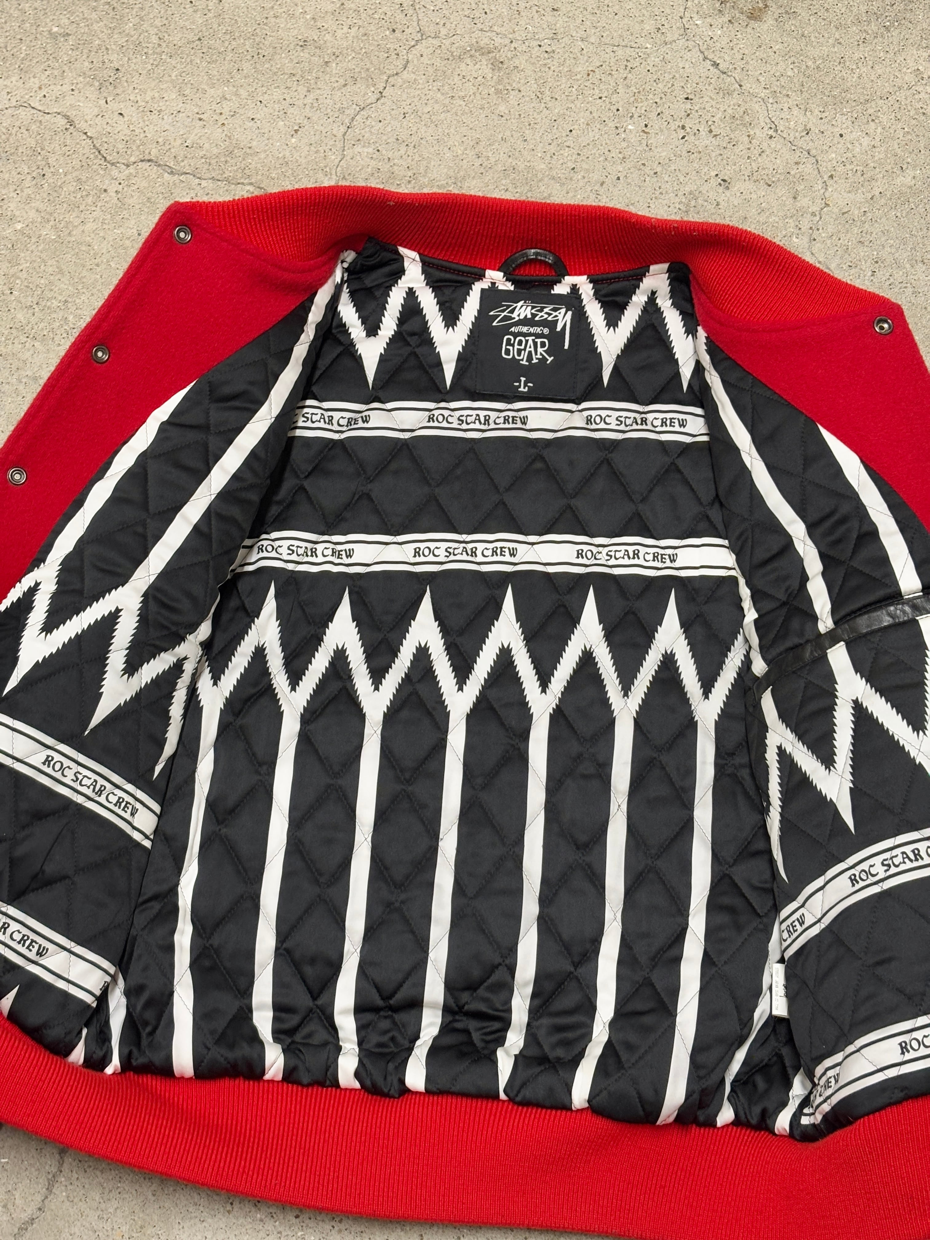 Stussy-Roc Star スタジャン ブラック/ホワイト　ＸＬ ROC STAR × STUSSY: programme blog