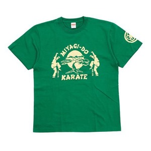 コブラ会 Cobra Kai ミヤギ道  MIYAGI-DO 世界大会 Tシャツ グリーン