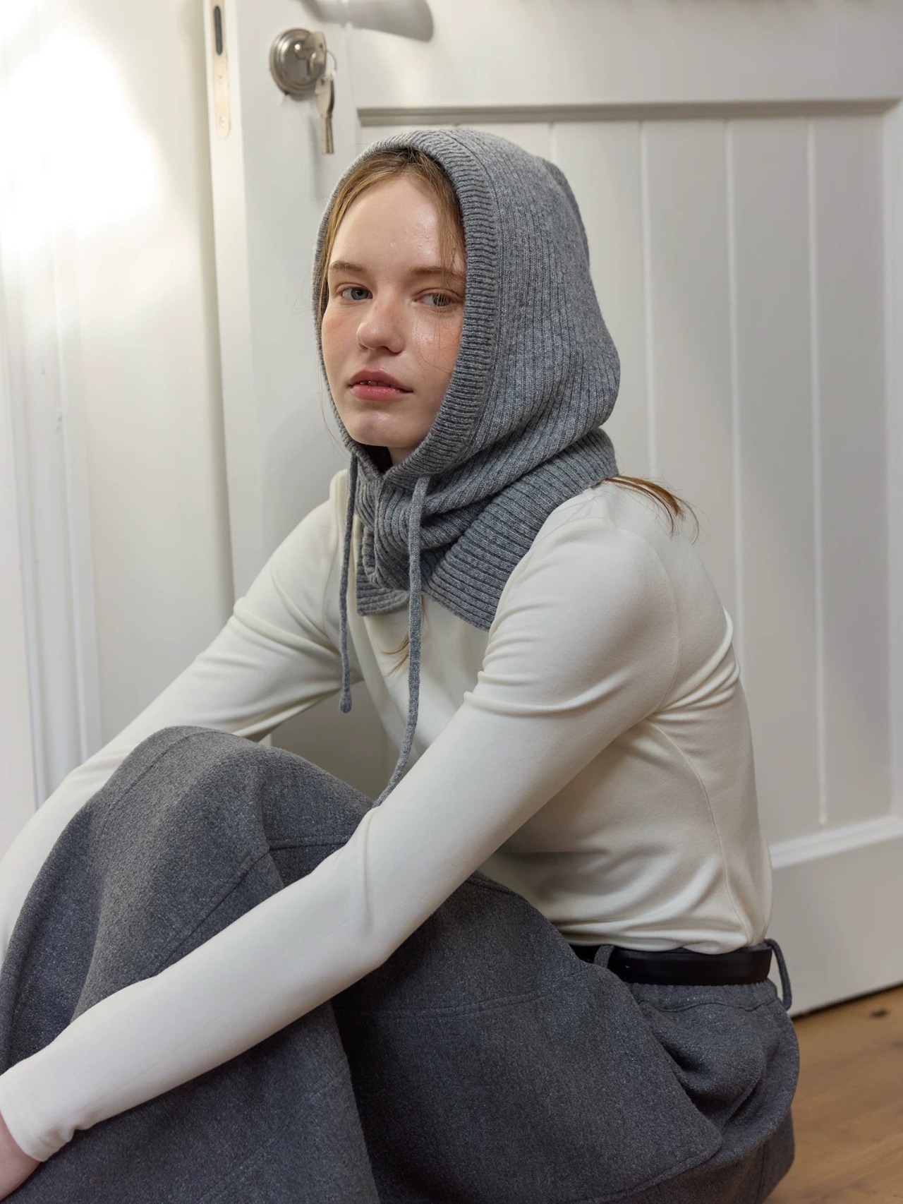 Côtelé Knit Balaclava F0822