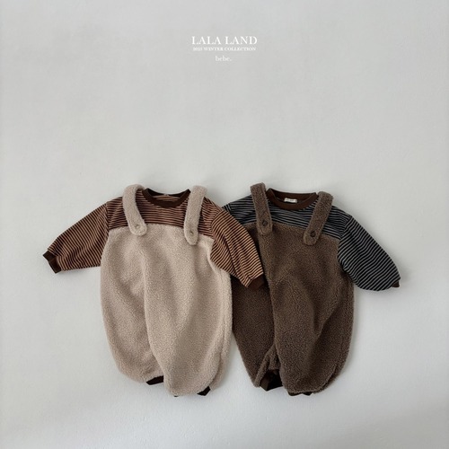 lalaland［取寄］baby / all in one suit overall (tee+overall) 25winter