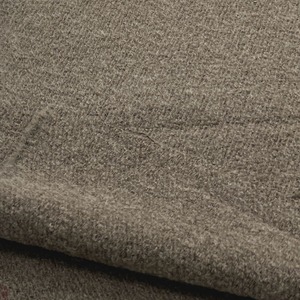 ★NY866◆1.5ｍ◆イタリア製◆ラスト1点！ウール100％弱起毛弱ブークレー綾織り生地◆サンドベージュ系