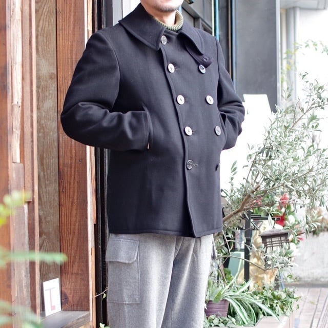 1940s US NAVY PEA COAT / 40年代 USN 10ボタン ピーコート | 古着屋