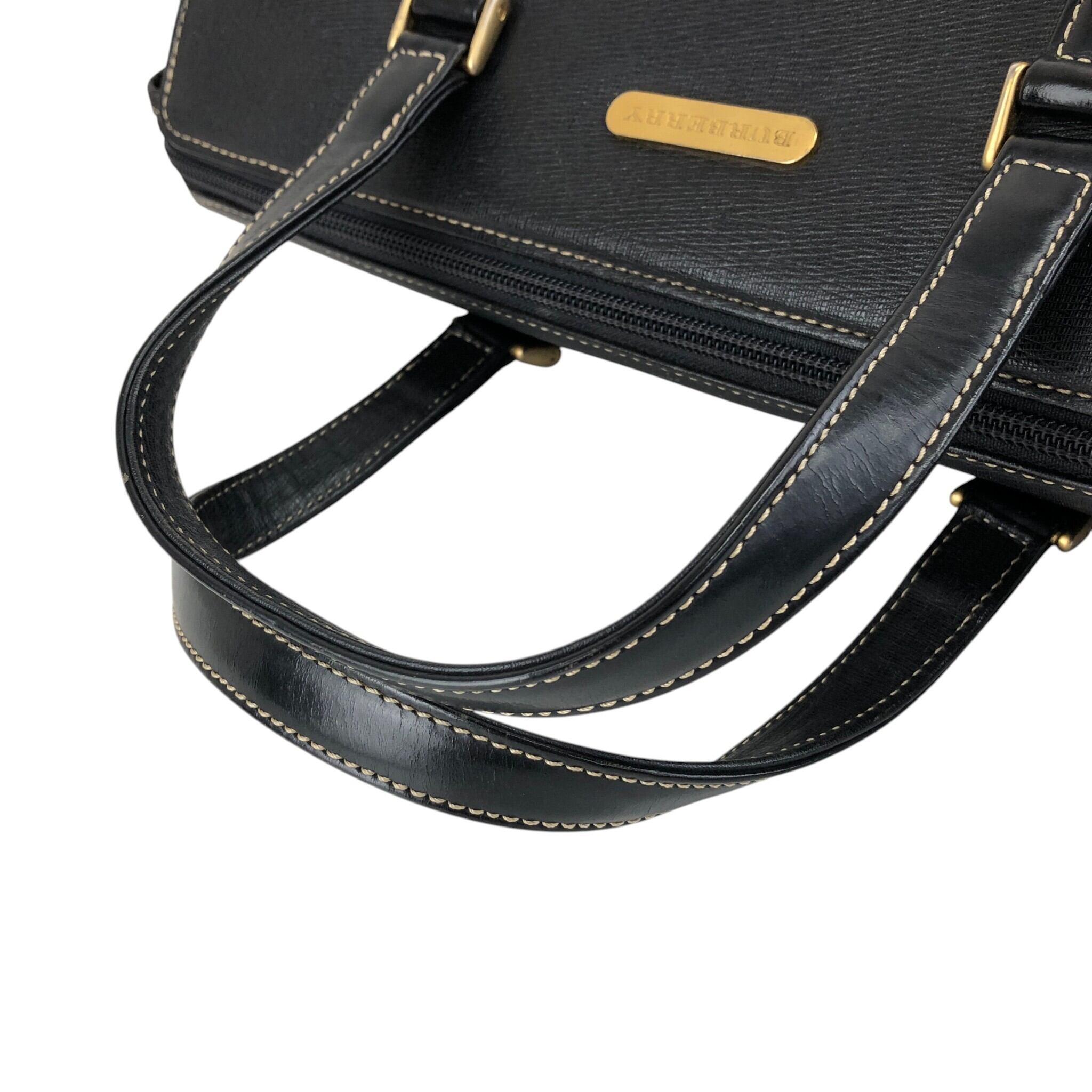 バーバリー ハンドバッグ カバン BURBERRY レア 黒 綺麗 【公式通販】