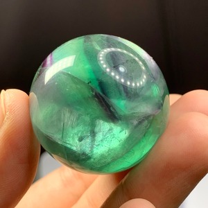 s150虹有り★フローライトスフィア