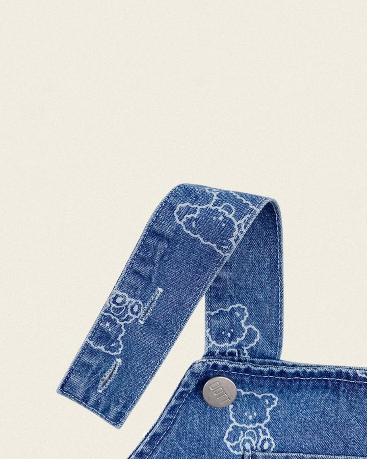[oottbebe] Otti Denim Crop Suspenders / [오뜨베베] 오띠데님크롭멜빵