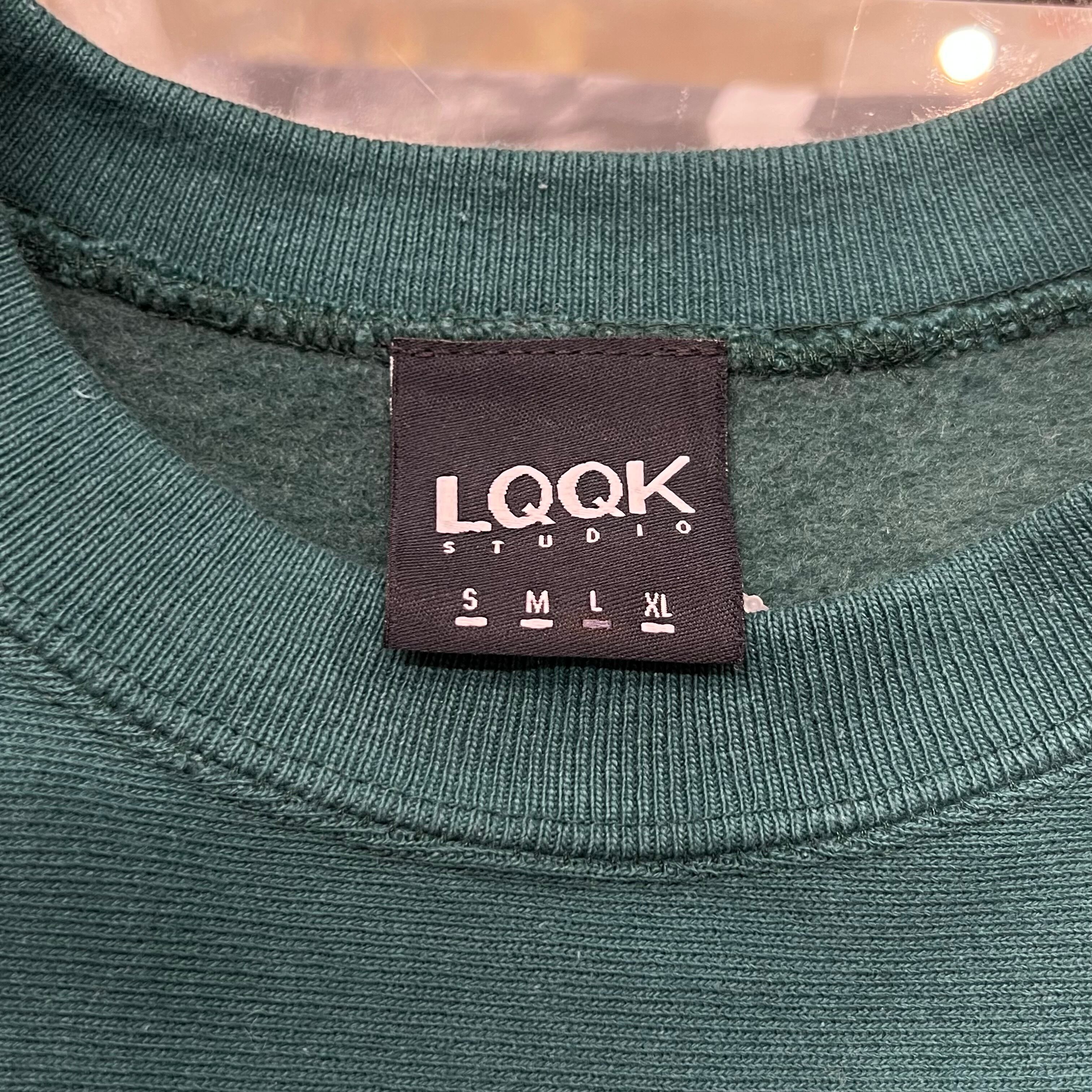 LQQK STUDIO BUS APPLIQUE CREWNECK GREEN L,, | safarionline