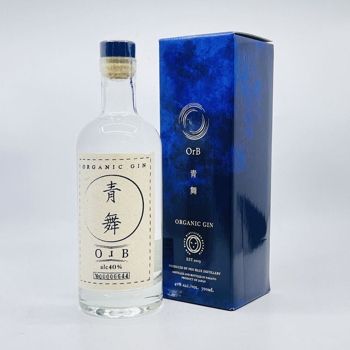 【大人気のジン】オーガニックジン 青舞 OrB オーブ ネオ ブルー ディスティラリー 40° 700ml NEO BLUE DISTILLERY ORGANIC GIN OrB ジャパニーズ クラフトジン オーガニック 日本 山口県長門市 賞受賞