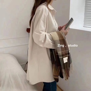 ラウンドカラーオーバーシャツ　AJ2205-D17　　