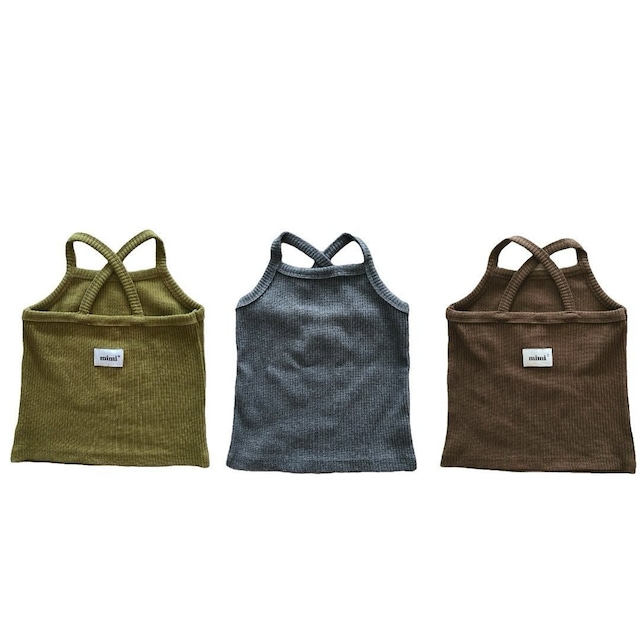 【2点送料無料】«予約»«By MiMi» ラベルトップス 3colors