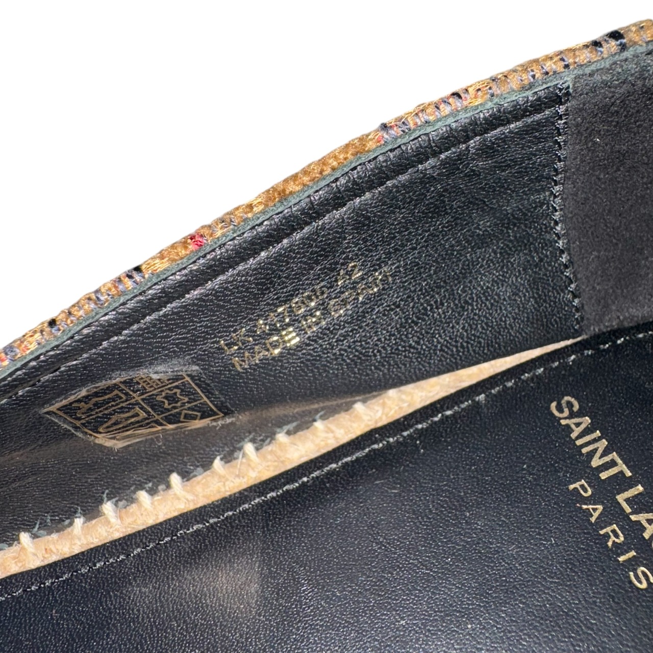 SAINT LAURENT PARIS paisley espadrilles