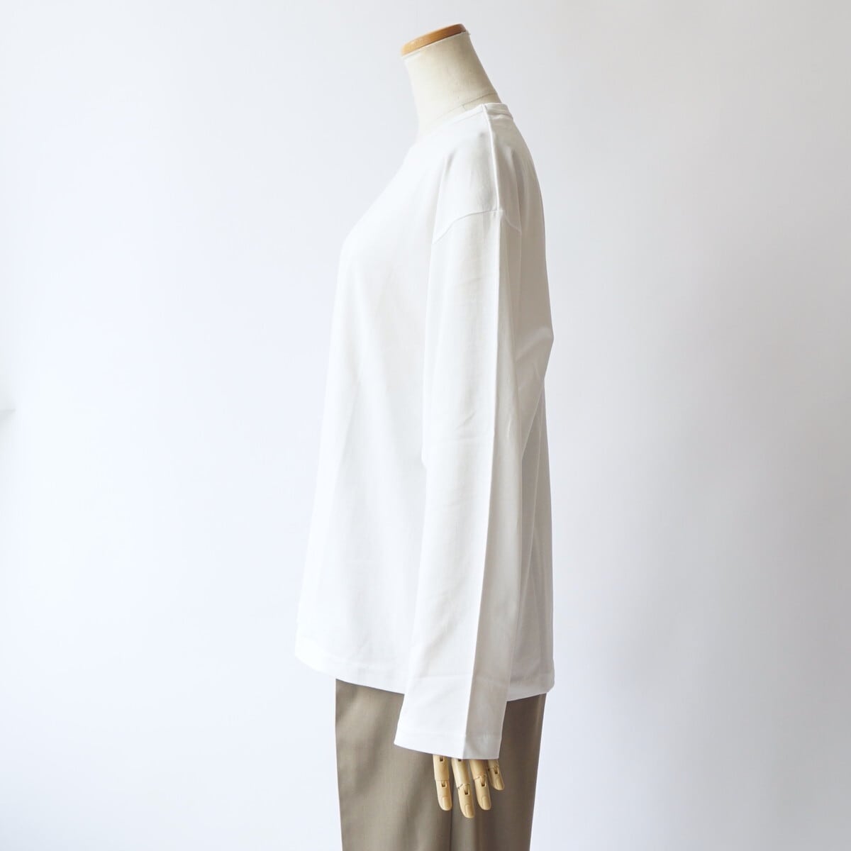 BATONER/バトナー・Men UTILITY COTTON CREW NECK LONG SLEEVE T-SHIRT