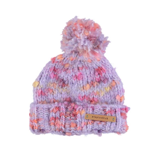 piupiuchick / Knitted Hat - Multicolor Purple