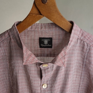 petit wingcollar check shirt / redcheck