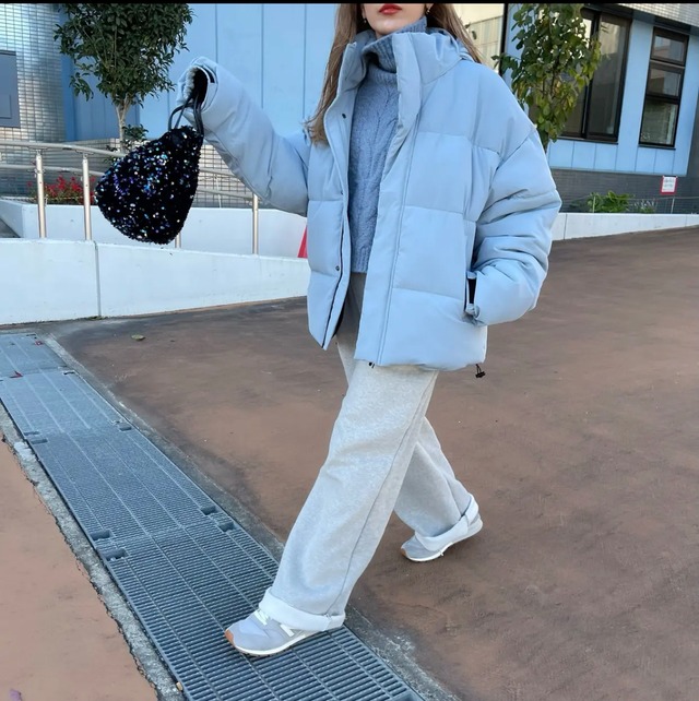 タックプレス裏起毛スウェットpt／gray