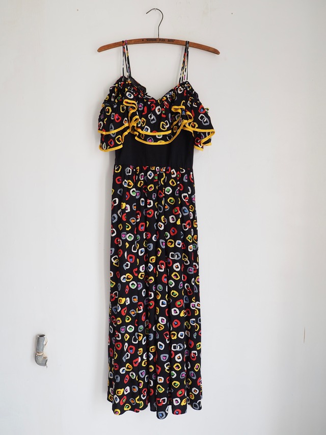 ∼1970's AMERICA tropical one piece