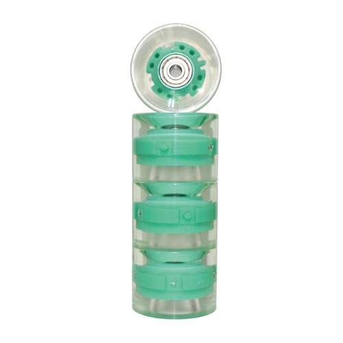 BLANK LED WHEEL OJ SHAPE GREEN 60MM/78A/ABEC9
