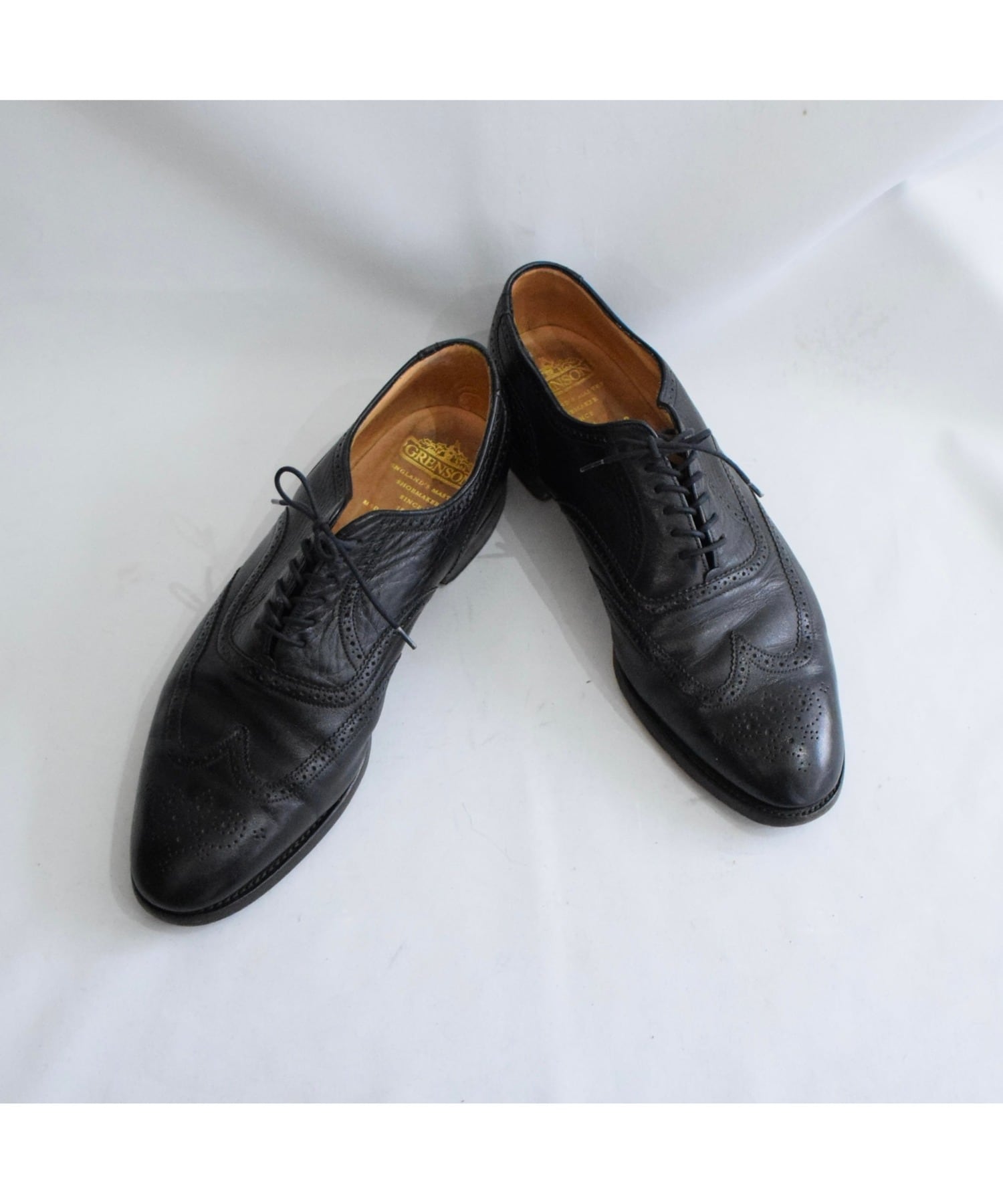 96 GRENSON ウイングチップ レザーシューズ メンズ 28cm ブラック 革靴
