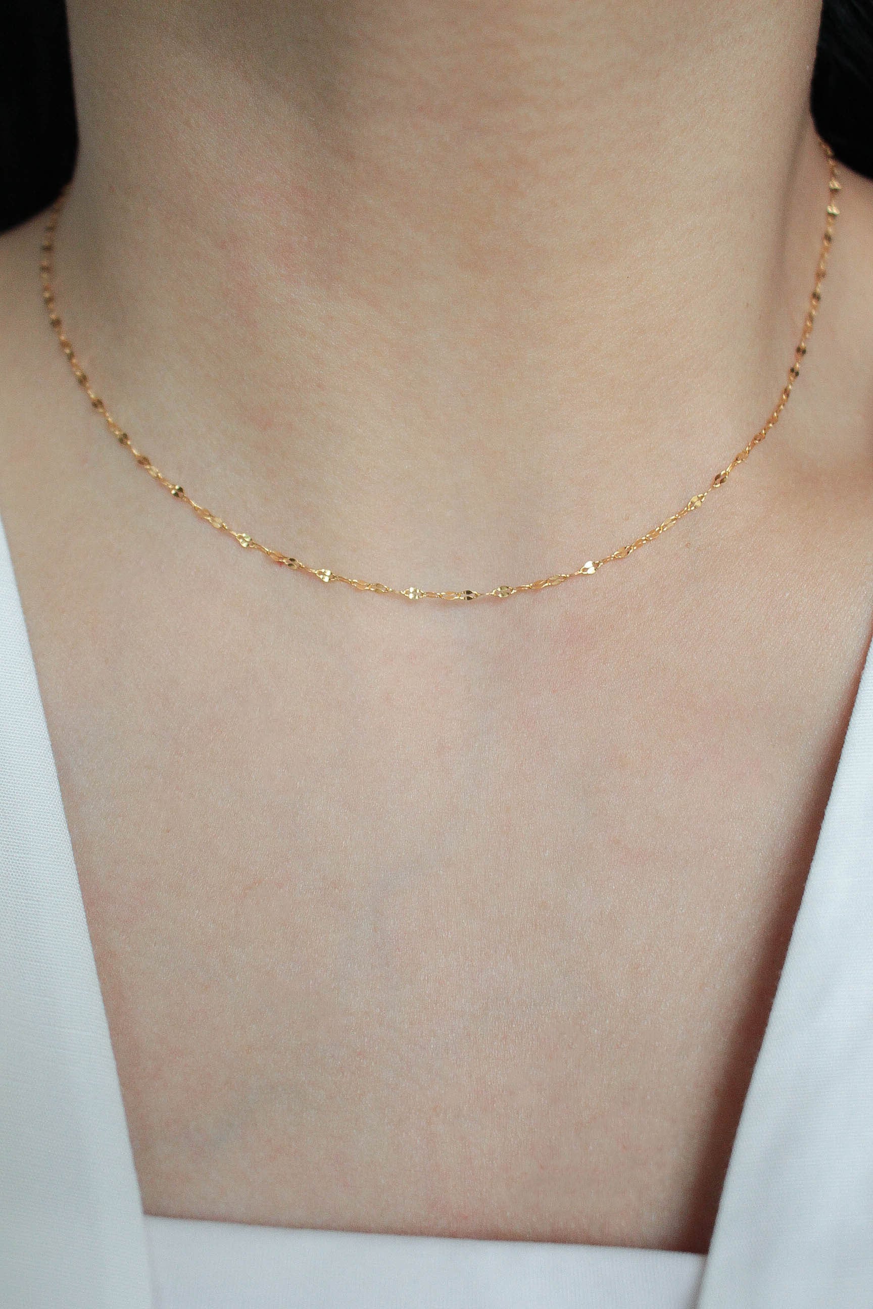 アクセサリー ebine [24KGP]Skin Sparkle Necklace 24KGP]Skin Sparkle Necklace | ebine(エビネ)|金属アレルギー対応