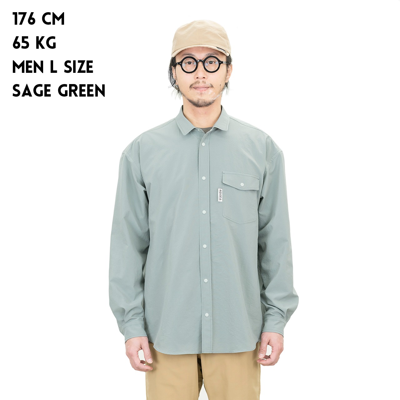 RIDGE MOUNTAIN GEAR / POLY BASIC LONG SLEEVE SHIRT（MEN） | st 