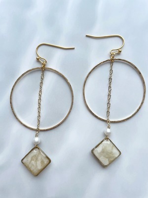 海洋プラスチック・ロングピアス LP-08