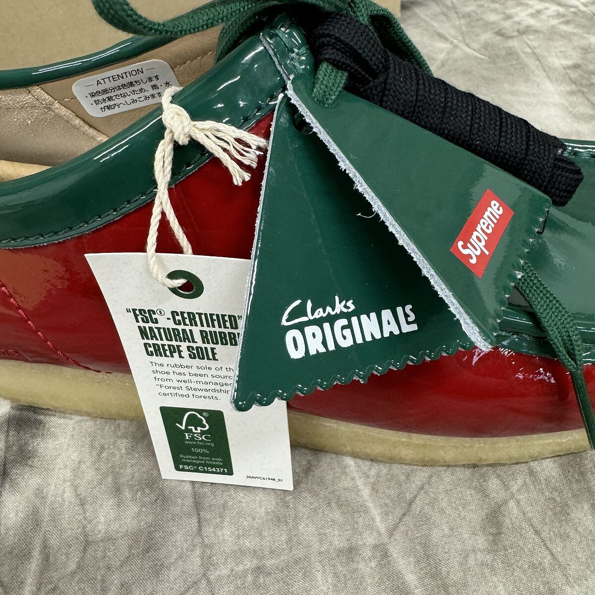 未使用】Supreme×Clarks/シュプリーム×クラークス【24SS】Patent