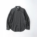 【ARMANI COLLEZIONI】Cotton/Silk Striped Shirt Black XL