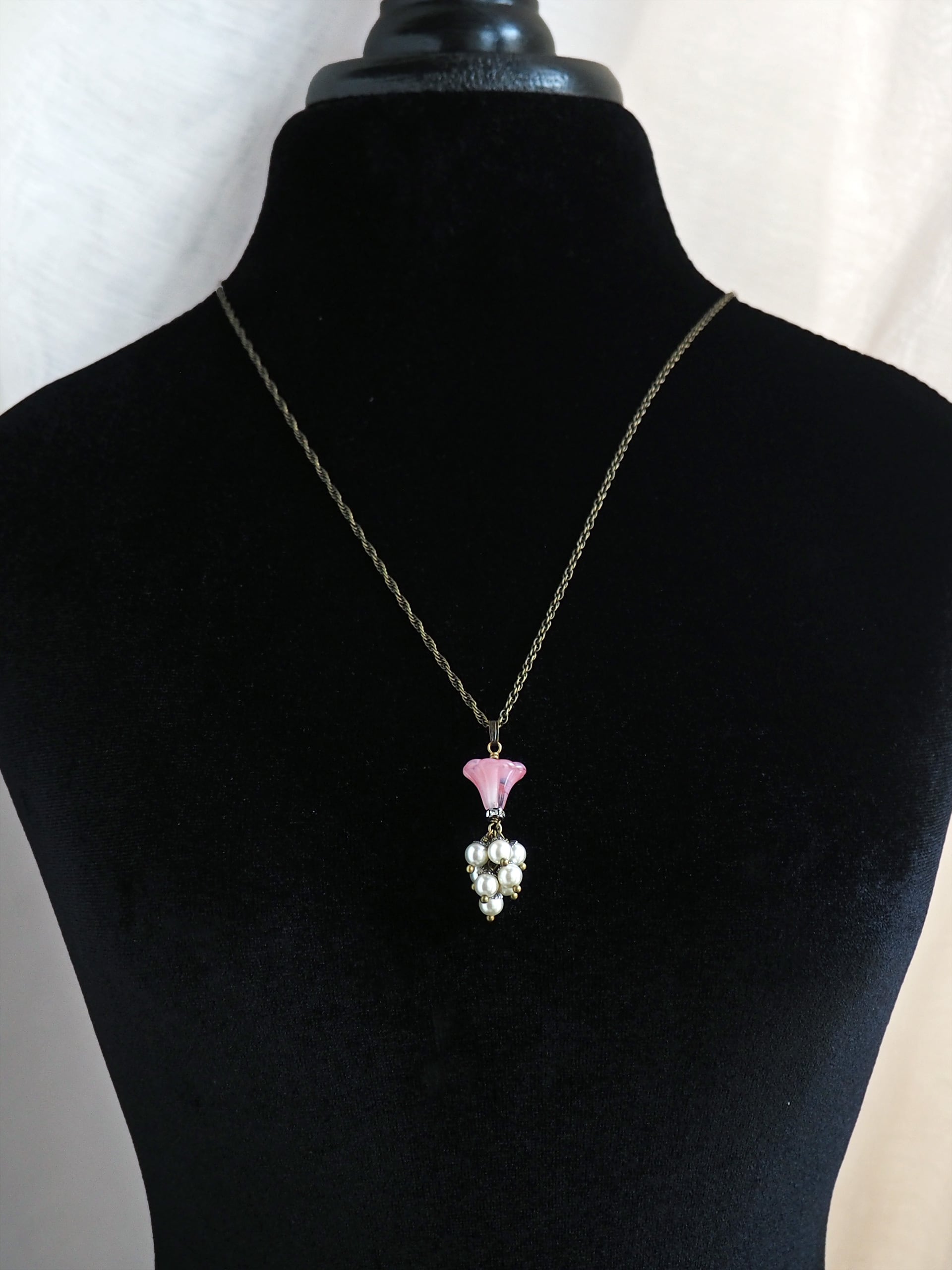 カーテンコール / ネックレス(Flour Glass×Glass Pearl )